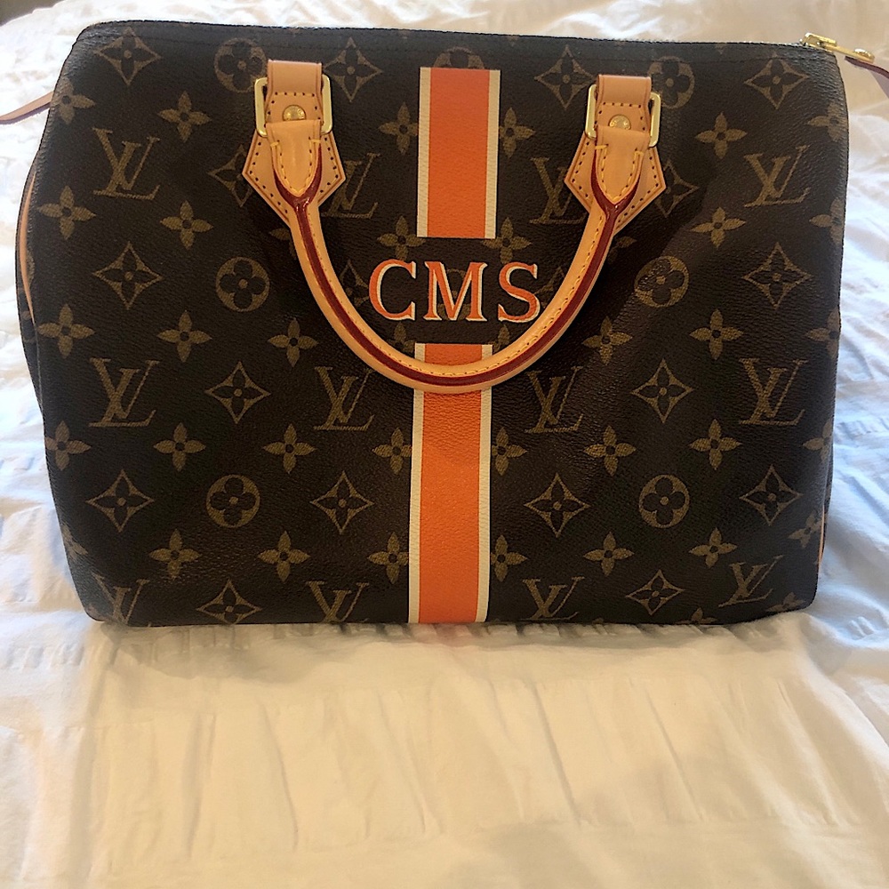 Authentic Louis Vuitton mon monogram LV heritage monogram speedy 30